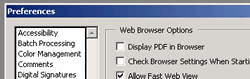 Uncheck "Display PDF in browser" in Acrobat Reader 5